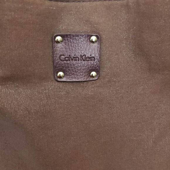Calvin Klein Plum Shoulder Tote Bag - Picture 15 of 15